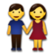 Man and Woman Holding Hands emoji on LG